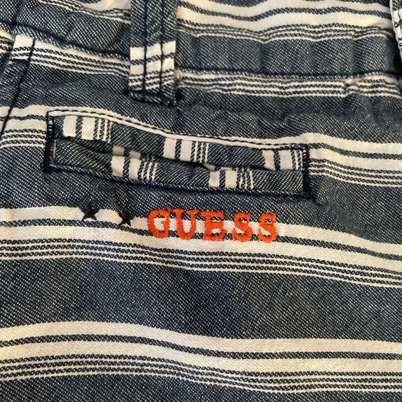 Guess boys’ size 16 blue and white striped shorts - Picture 3 of 6